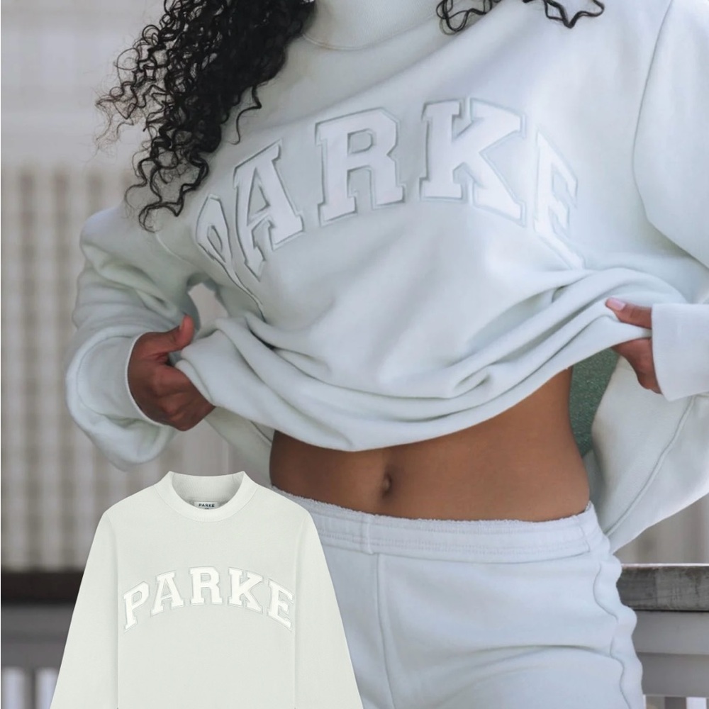 PARKE Mockneck Sweatshirt Something Blue Bridal L/XL